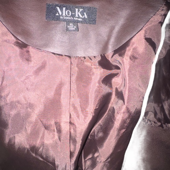 Mo-Ka Women's Faux Leather Jacket in Twilight Plum - Picture 5 of 6